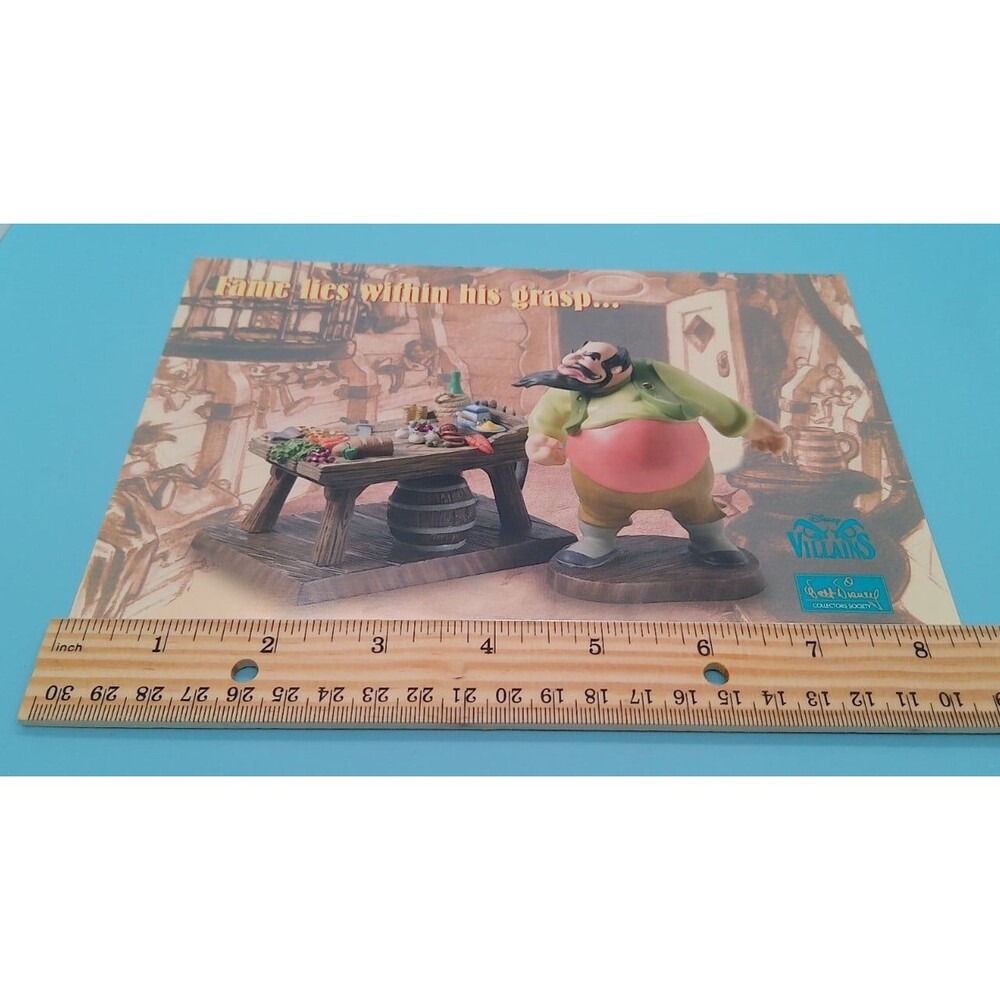 WDCC Disney Villains Postcard | Pinocchio Stromboli | 8.5"x5.5" | NEW| 2002